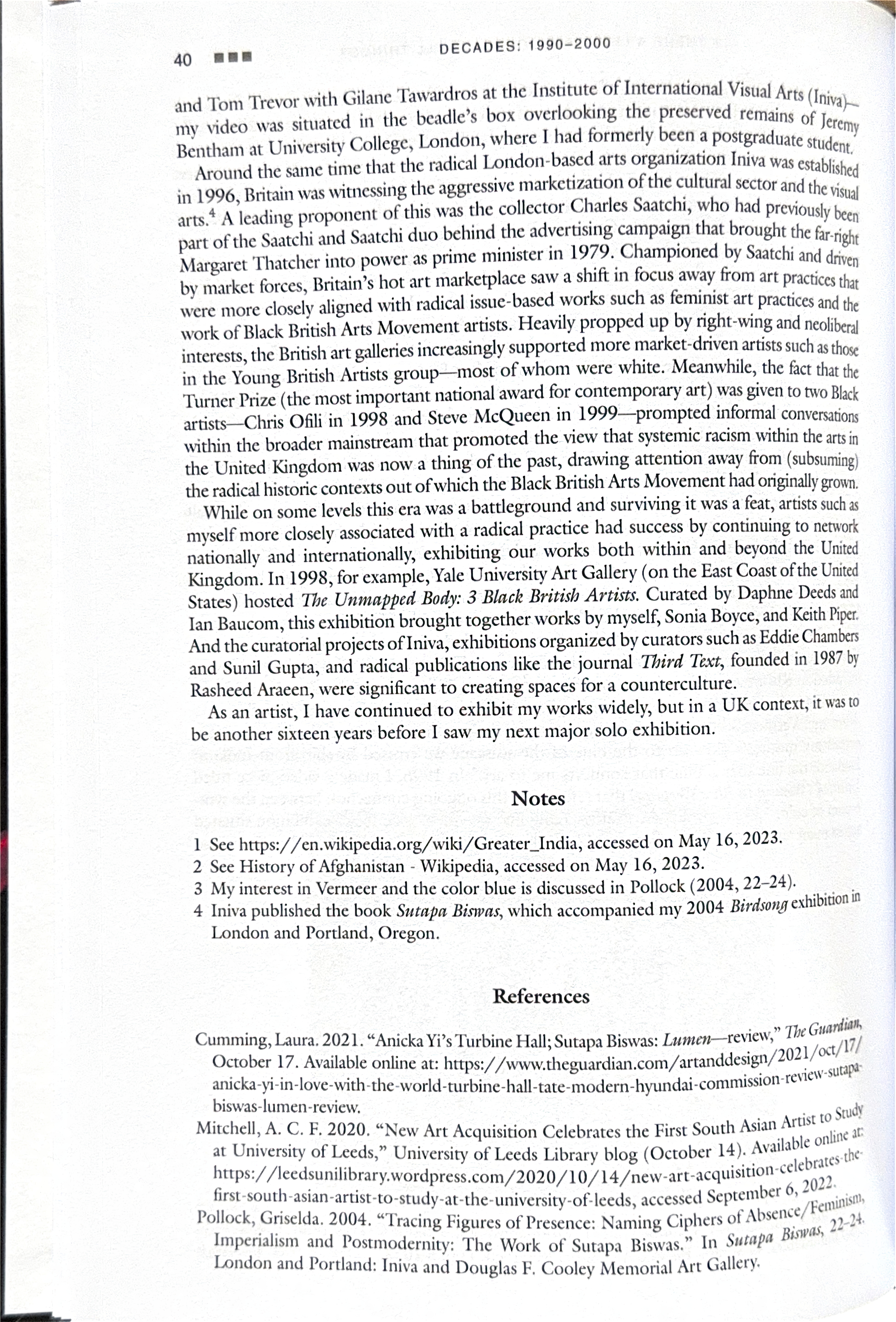 A Companion to Contemporary Art in a Global Framework 5