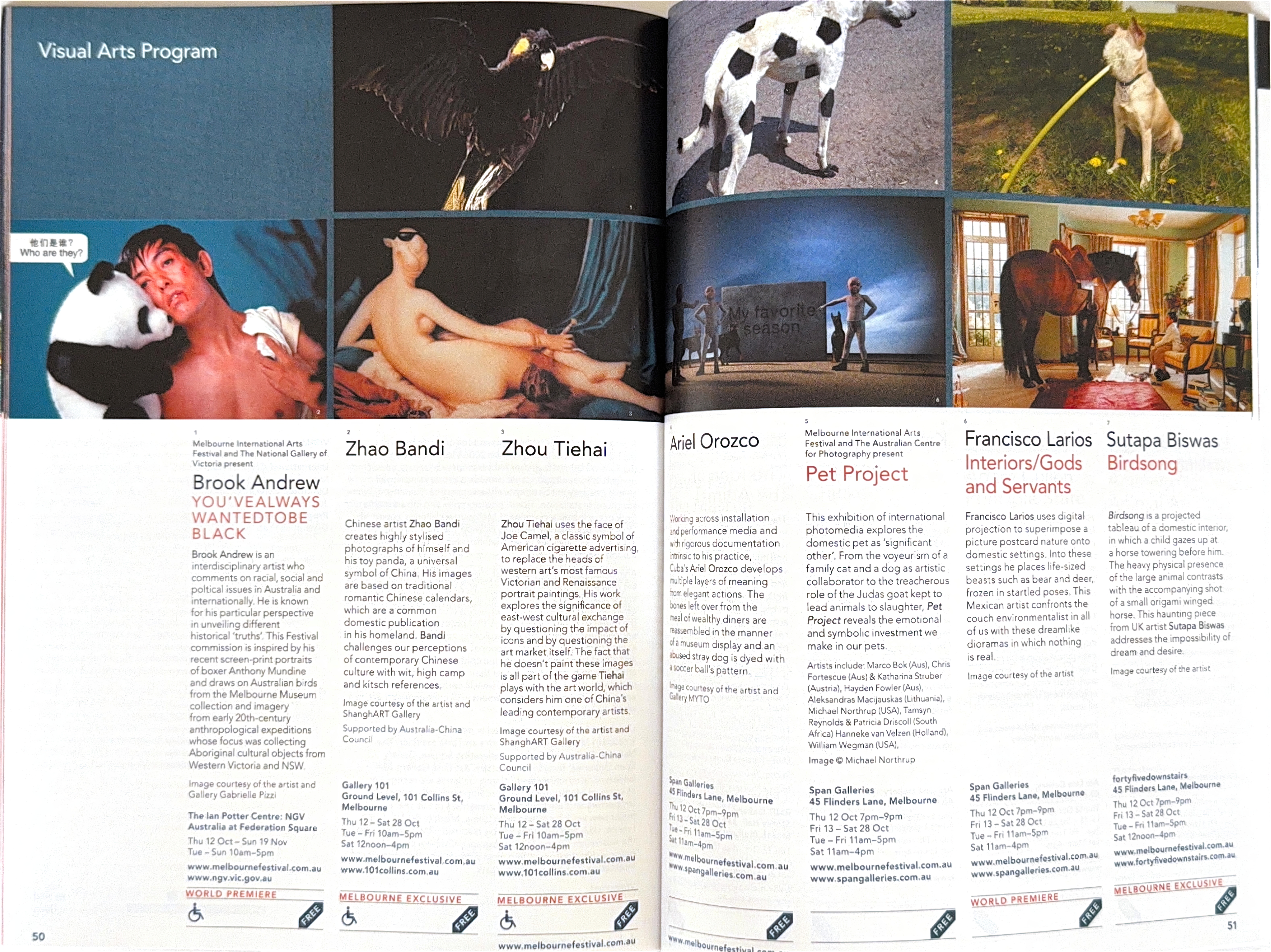 Melbourne International Arts Festival: Visual Arts Program 2
